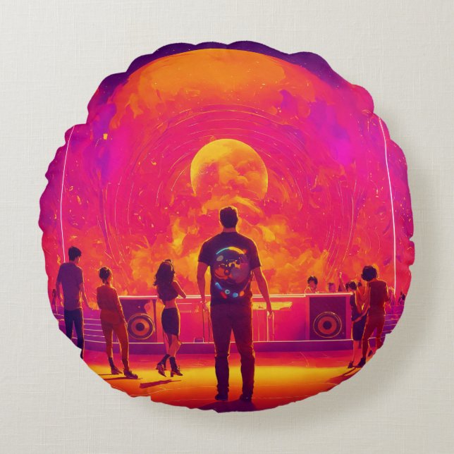 Cojín Redondo Aquí hay algunas ideas creativas de títulos para u (Anverso)