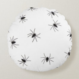 Cojín Redondo Aracnofobia (Arañas) (Insectos cobardes asquerosos
