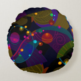 Cojín Redondo Árbol de estrellas