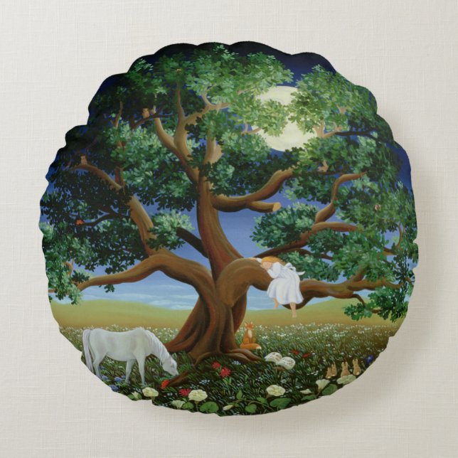 Cojín Redondo Árbol de los sueños 1994 (Anverso)