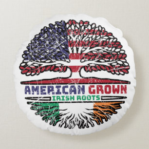 Cojín Redondo Árbol irlandés de Estados Unidos Estados Unidos Es