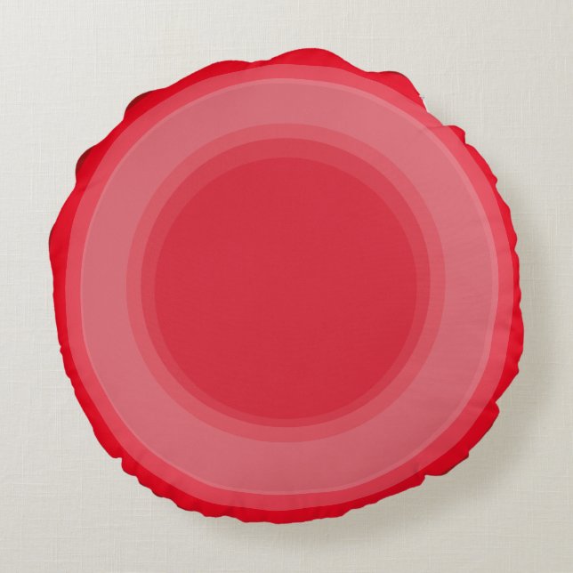 Cojín Redondo Art Deco Round Pillow in red (Reverso)
