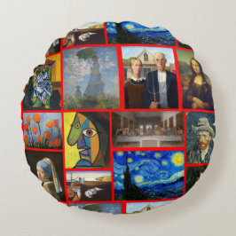 Cojín Redondo Art Masterpieces, Red