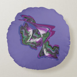 Cojín Redondo Arte abstracto