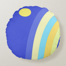 Cojín Redondo arte abstracto moderno