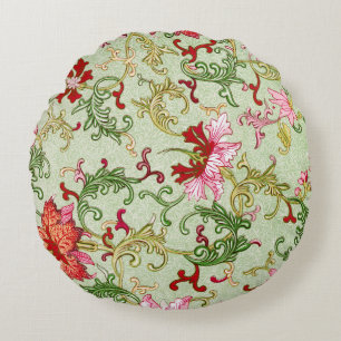 Cojín Redondo Arte Antiguo Chinoiserie Floral Chino Nouveau