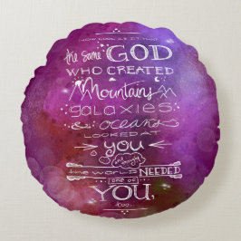 Cojín Redondo arte astronómico de la astrología en el espacio lu