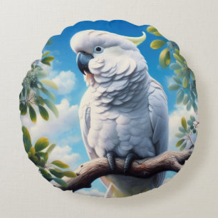 Cojín Redondo Arte de Cockatoo
