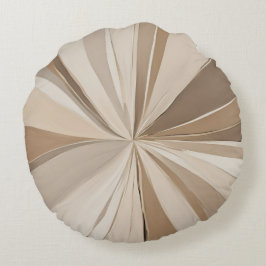 Cojín Redondo Arte de Coffee Taupe AI