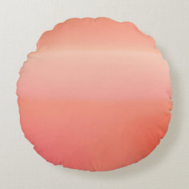 Cojín Redondo Arte de IA Sunny Peach