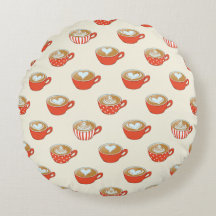 Arte de latte lindo en el patrón de tazas de café 