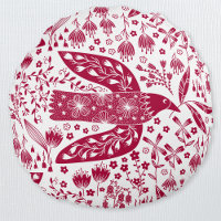 Arte de pájaro rojo