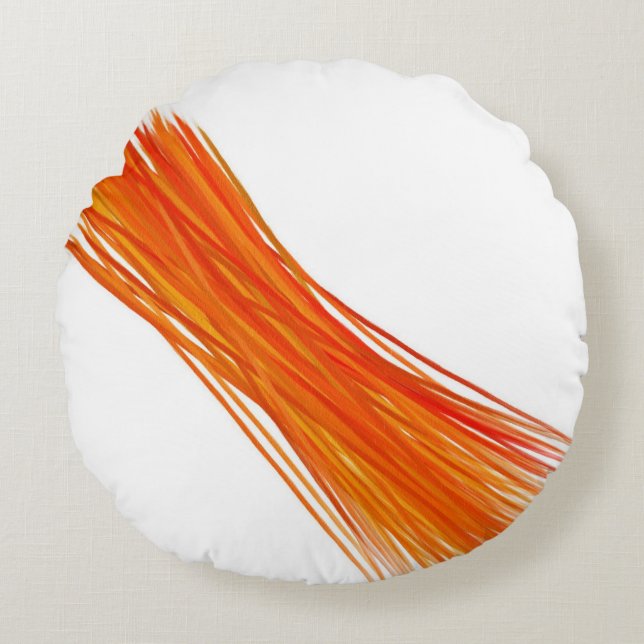 Cojín Redondo Arte de pintura abstracta #101 (Anverso)