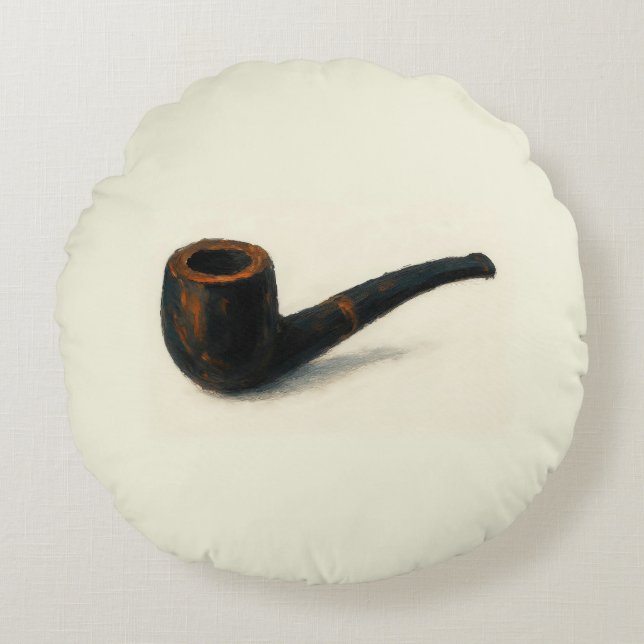 Cojín Redondo Arte de Pipe (Anverso)