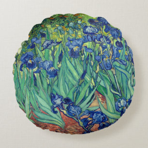 Cojín Redondo Arte de Van Gogh Iris