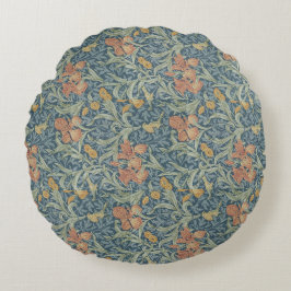 Cojín Redondo Arte decorativo de William Morris patrón Iris