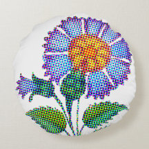 Arte fino de medio tono de flor azul