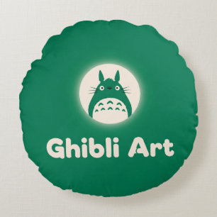 Cojín Redondo Arte Ghibli: Crafting Wonder