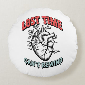Cojín Redondo Arte gótico del corazón anatómico
