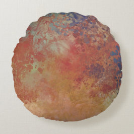 Cojín Redondo Arte industrial de inspiración metálica