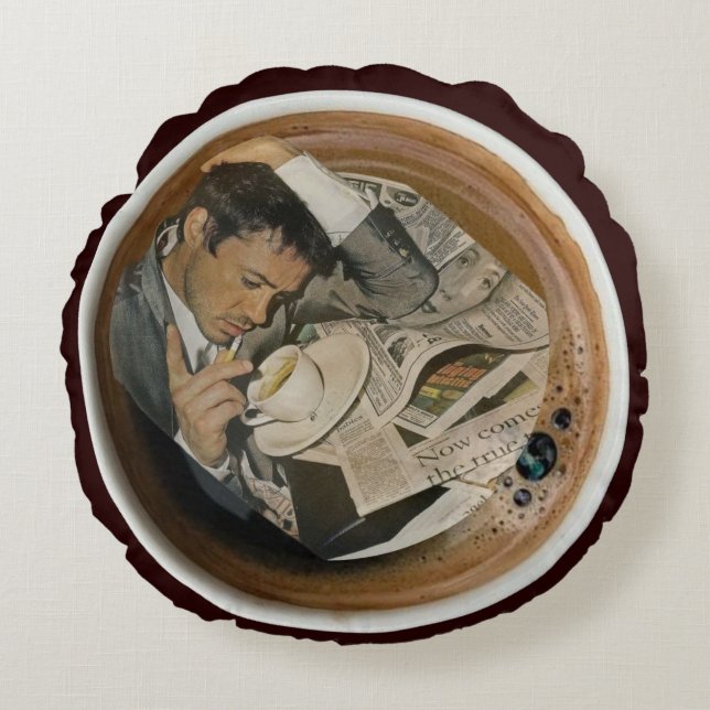 Cojín Redondo Arty Valentine Gift Collection- Decadent Noir  (Anverso)