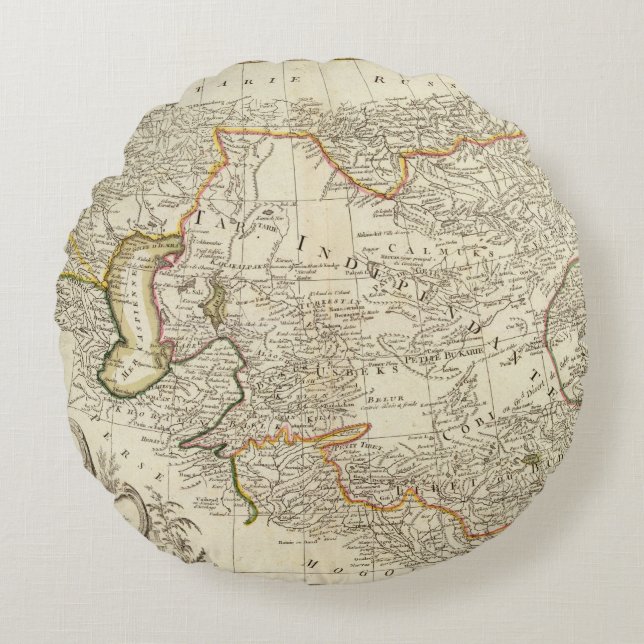 Cojín Redondo Asia Central (Anverso)