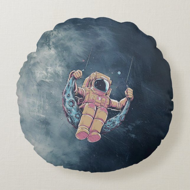 Cojín Redondo Astronauta (Anverso)