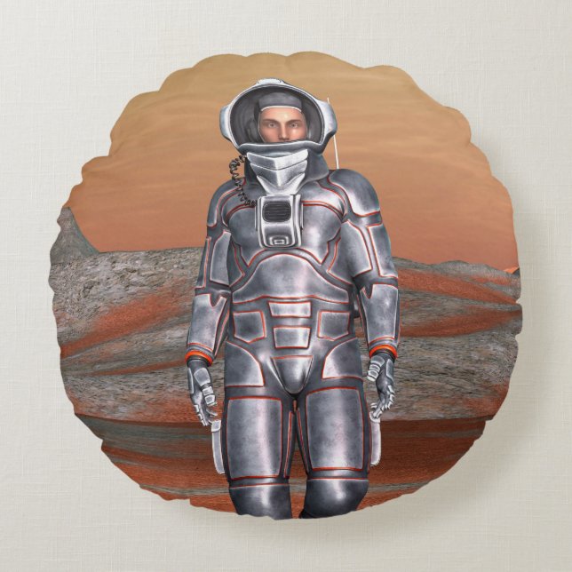 Cojín Redondo Astronauta (Anverso)