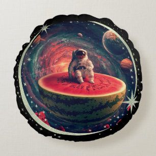 Cojín Redondo Astronauta de Sandía Espacial