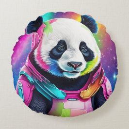 Cojín Redondo Astronauta Panda
