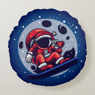 Cojín Redondo Astronauta Santa