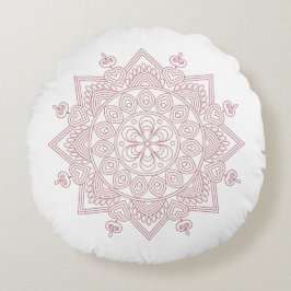 Cojín Redondo Atención Mandala Diseño Ronda Pillow