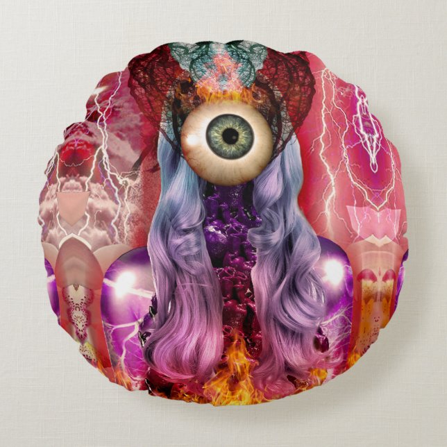 Cojín Redondo Atómico (Anverso)