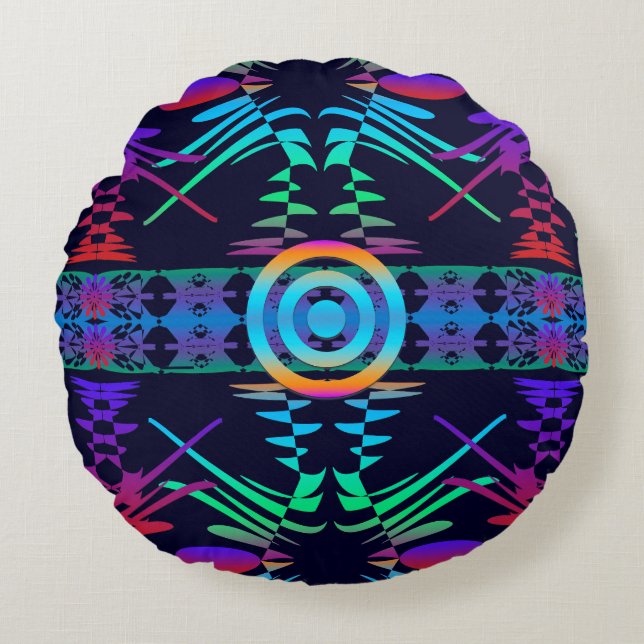 Cojín Redondo Attentive Eye to all Trends (Anverso)