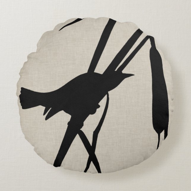 Cojín Redondo Audubon Silhouette II (Anverso)