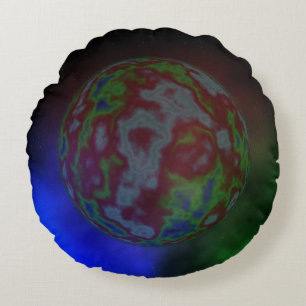 Cojín Redondo Aura De Un Planeta,