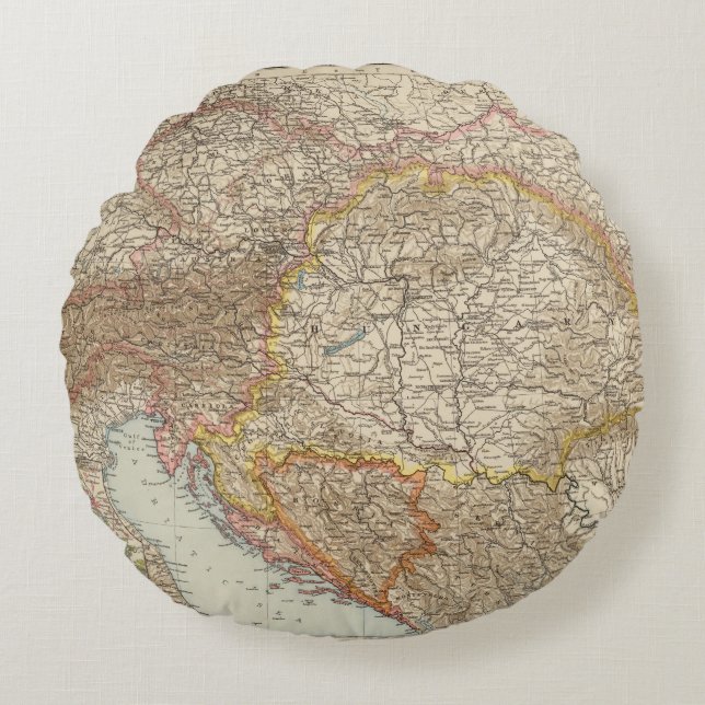 Cojín Redondo Austria Hungría 2 (Anverso)