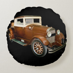 Cojín Redondo Automóvil Vintage de los años 40 - Transporte