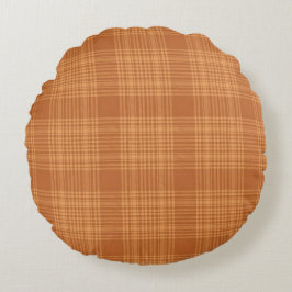 Cojín Redondo Autumn Plaid
