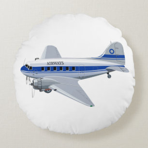 Cojín Redondo avión personalizado