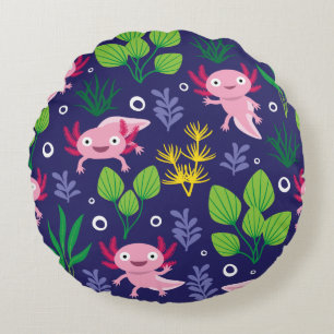 Cojín Redondo Axolotl