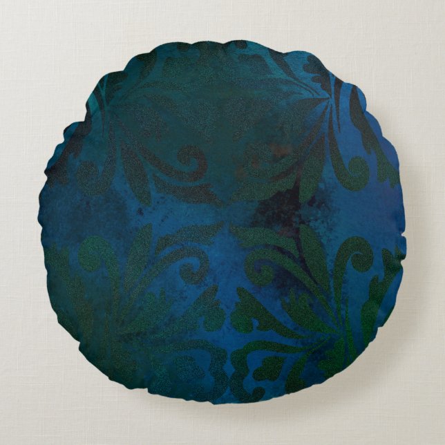 Cojín Redondo azul (Anverso)