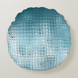 Cojín Redondo Azul abstracto elegante: hermoso fondo