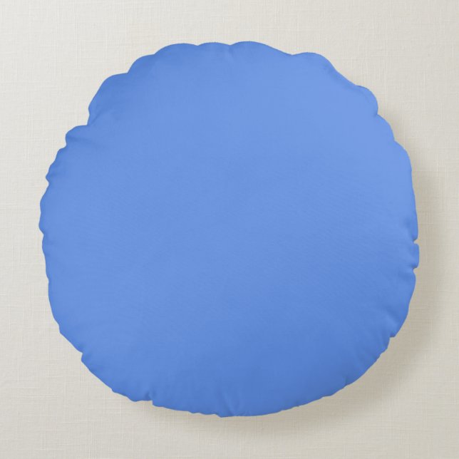 Cojín Redondo Azul Aciano (Anverso)