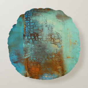 Cojín Redondo Azul de Deja