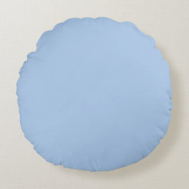 Cojín Redondo Azul francés claro sólido