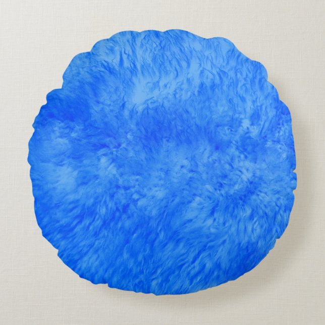 Cojín Redondo Azul Frengo (Anverso)