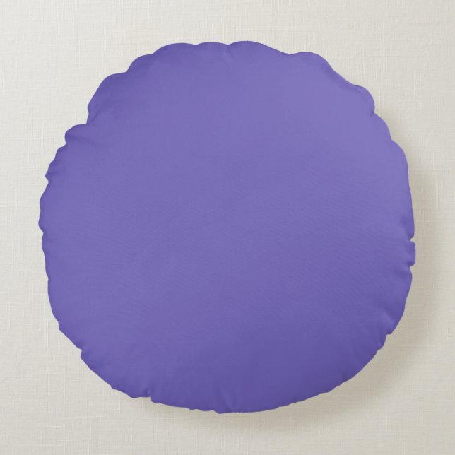 Cojín Redondo Azul-violeta (Crayola) (color sólido) (Anverso)