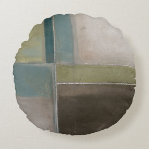 Cojín Redondo Azules en la oscuridad II