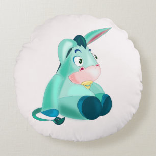 Cojín Redondo Baby Donkey Funny Round Pillow